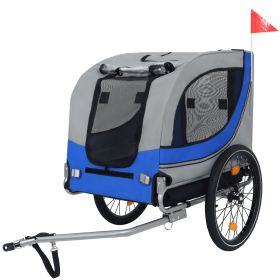 Large Folding Bike Trailer for Dogs – 66LB Capacity All-Terrain Pet Carrier, Durable Steel Frame for Cycling, Jogging, Camping & Outdoor Adventures, G
