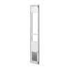 Dog Door for Sliding Glass Door, 75 7/8" to 80 11/16" Adjustable Height, Aluminum Alloy Frame with Flap, Lock Design, for Medium-Sized Dogs, 180° Swin