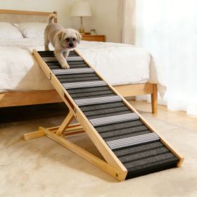 2026 Upgraded Dog Ramp for Couch, Small Dog Ramp for Sofa, 6 Adjustable Height from 14'' to 25", Portable Stable Pet Steps with Non-Slip Pad