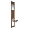 Dog Door for Sliding Glass Door, 75 7/8 to 80 11/16 in Adjustable Height, Aluminum Alloy Frame with Rotating Hinges, Lock Design, 13 5/8 x 23 5/8 in F