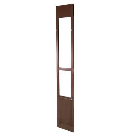 Dog Door for Sliding Glass Door, 75 7/8 to 80 11/16 in Adjustable Height, Aluminum Alloy Frame with Rotating Hinges, Lock Design, 10 1/4 x 16 1/4 in F