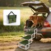 Foldable Dog Ramp for Cars, SUVs, Trucks, Portable Pet Dog Stairs for Large Dogs with Non-Slip Surface & Reinforced Design, Lightweight Yet Sturdy Sup