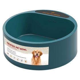 Heated Water Bowl for Dog Cat 74.4OZ Heating Water Dish IP67 Waterproof Thermal Water Bowl Heated Pet Bowl Dog Cat Water Feeder Bowl for Dog Cat
