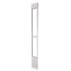 Dog Door for Sliding Glass Door, 91 to 96 in Adjustable Height, Aluminum Alloy Frame with Metal Rotating Hinges, Lock Design, 8 1/4 x 12 1/4 in Flap,
