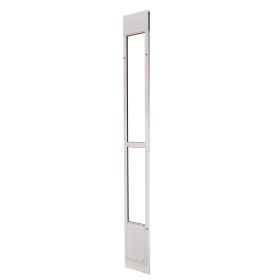 Dog Door for Sliding Glass Door, 91 to 96 in Adjustable Height, Aluminum Alloy Frame with Metal Rotating Hinges, Lock Design, 8 1/4 x 12 1/4 in Flap,