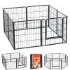Dog Playpen 24 Inch 8 Panels Foldable Metal Exercise Pen Pet Fence, Indoor/Outdoor Heavy Duty Puppy Crate Kennel with Door for Dogs, Cats or Small Ani