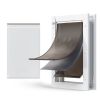 Pet Door, Large, with Three Magnetic Flaps and Metal Frame, Strong and Weatherproof Dog Door for Interior and Exterior Doors, Easy to Install, Easy In