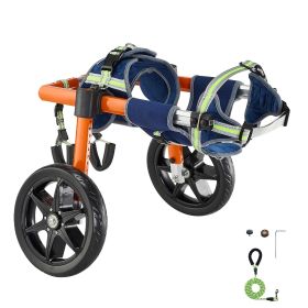 Dog Wheelchair for Back Legs, Lightweight 2 Wheels Pet Wheelchair, Height, Width & Length Adjustable, Dog Cart with Shock-Absorbing Wheels, for Injure