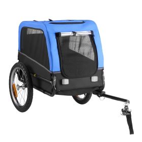 Dog Bike Trailer, Supports up to 66 lbs, Pet Cart Bicycle Carrier for Small & Medium Dogs, Easy Folding Frame with Quick Release Wheel, Universal Bicy