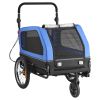 Dog Bike Trailer, Supports up to 88 lbs, 2-in-1 Pet Stroller Cart Bicycle Carrier for Small & Large Dogs, Easy Folding Frame with Quick Release Wheel,