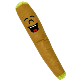 My Name is B, Cute Stuffed Parody Blunt Dog Toy, Funny Squeaky Weed Toy, Cool Plush Novelty 420 Gift for Pets & Their Owners, Sized for Puppies & Smal