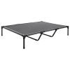 Elevated Dog Bed for Large Dogs, Portable Raised Dog Cot with Steel Metal Frame and Breathable Teslin Mesh, Indoor & Outdoor Pet Cooling Raised Hammoc