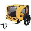 Pet Bike Trailer Dog Cart for Bicycle, Suitable for Small and Medium Pets, Easy Folding Cart Frame, Quick Release Wheel, Non-Slip Floor, Internal Leas
