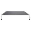 Elevated Dog Bed for Large Dogs, Portable Raised Dog Cot with Aluminum Tube Metal Frame and Breathable Textilene Mesh, Indoor & Outdoor Pet Cooling Ra