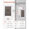 Pet Door, Medium, with Three Magnetic Flaps and Metal Frame, Strong and Weatherproof Dog Door for Interior and Exterior Doors, Easy to Install, Easy I