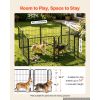 Dog Playpen 24 Inch 8 Panels Foldable Metal Exercise Pen Pet Fence, Indoor/Outdoor Heavy Duty Puppy Crate Kennel with Door for Dogs, Cats or Small Ani