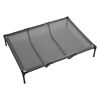 Elevated Dog Bed for Large Dogs, Portable Raised Dog Cot with Steel Metal Frame and Breathable Teslin Mesh, Indoor & Outdoor Pet Cooling Raised Hammoc