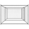 Dog Cage with Doors Gray 13.1'x6.6'x4.9'Galvanized Steel