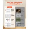 Dog Playpen 24 Inch 8 Panels Heavy Duty Exercise Pen with Bottom Pad, Indoor Foldable Metal Pet Fence with Door, Puppy Crate Kennel, Pet Playpen for D