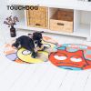 Touchdog Cartoon Shoe-faced Monster Rounded Cat and Dog Mat