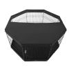 Dog Playpen, 8 Pcs 30"H x 24"W Panels Foldable Metal Pet Exercise Pen, Dog Fence Indoor and Outdoor Pen with Door, Bottom Pad and Top Cover, Pet Playp