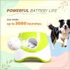 Automatic Dog Ball Launcher Green with 5 X 2.3' ETPU Balls 3 Distance Settings (20/33/46 Ft) for Small to Medium Breeds Pet Exercise Toy