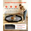 Dog Playpen 24 Inch 8 Panels Heavy Duty Exercise Pen with Bottom Pad, Indoor Foldable Metal Pet Fence with Door, Puppy Crate Kennel, Pet Playpen for D