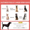 48" x 36" Elevated Portable Dog Cot Cooling Pet Bed with UV Protection Canopy Shade, Red