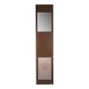 Dog Door for Sliding Glass Door, 75 7/8 to 80 11/16 in Adjustable Height, Aluminum Alloy Frame with Rotating Hinges, Lock Design, 13 5/8 x 23 5/8 in F