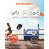 Dog Bike Trailer, Supports up to 88 lbs, 2-in-1 Pet Stroller Cart Bicycle Carrier for Small & Large Dogs, Easy Folding Frame with Quick Release Wheel,