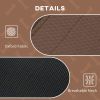 Elevated Portable Dog Cot Pet Bed with UV Protection Canopy Shade, 36 inch, Coffee