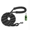 6ft Heavy Duty Dog Leash, Strong Nylon Rope Leash with Padded Handle & Reflective Threads, Dog Walking & Training Leash for Medium Large Dogs (1/2 in,