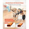 Dog Wheelchair for Back Legs, Lightweight 2 Wheels Pet Wheelchair, Height, Width & Length Adjustable, Dog Cart with Shock-Absorbing Wheels, for Injure
