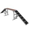 Gray Dog Agility Equipment Ramp for Training Dog Track Exercise Fun Pet Supplies