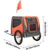 Dog Bike Trailer, Supports up to 66 lbs, Pet Cart Bicycle Carrier, Easy Folding Frame with Quick Release Wheels, Universal Bicycle Coupler, Reflectors