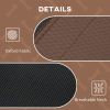 48" x 36" Elevated Portable Dog Cot Cooling Pet Bed with UV Protection Canopy Shade, Coffee
