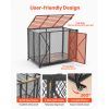 38 Inch Heavy Duty Dog Crate, Max Load 250 lbs, Foldable Indestructible Escape-Proof Dog Kennel Indoor for High Anxiety Small & Medium Breeds, Steel P