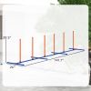 Dog Agility Training Equipment Adjustable Poles for Dog Agility Course with Carry Bag