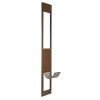 Dog Door for Sliding Glass Door, 75 7/8 to 80 11/16 in Adjustable Height, Aluminum Alloy Frame with Rotating Hinges, Lock Design, 10 1/4 x 16 1/4 in F