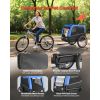 Dog Bike Trailer, Supports up to 66 lbs, Pet Cart Bicycle Carrier for Small & Medium Dogs, Easy Folding Frame with Quick Release Wheel, Universal Bicy