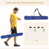 Dog Agility Training Equipment, 4 Piece Set with Adjustable Height Jump Bars, White