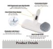 Dog Brush - Self Cleaning Dog and Cat Hair Brush, Efficient Shedding Grooming Tool for Long and Short Haired Dogs & Indoor Cats, Deshedding Comb (Gray