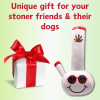 My Name is Billie, Funny Squeaky Weed Dog Toy, Cute Stuffed Parody Pot Bong, Cool Plush 420 Novelty Gift for Pets & Their Owners, Sized for Puppies &