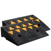 Rubber Curb Ramp 2 Pack, 5" Rise Height Heavy-Duty 33069 lbs/15 T Capacity Threshold Ramps, Driveway Ramps with Stable Grid Structure for Cars, Wheelc