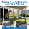 Extra Sturdy 3x2m Outdoor Metal Cat Cage – DIY Solid Wood Platform, Double Safety Lock & Enhanced Stability, Multi-Pet Use, Waterproof Tarp Included