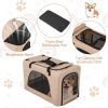 Double Pet Stroller Foldable 3-in-1 Dog Stroller with 2 Detachable Carriers