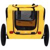 Pet Bike Trailer Dog Cart for Bicycle, Suitable for Small and Medium Pets, Easy Folding Cart Frame, Quick Release Wheel, Non-Slip Floor, Internal Leas
