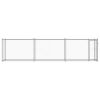 Dog Cage with Door Gray 19.7'x6.6'x4.9'Galvanized Steel