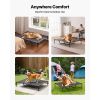 Elevated Dog Bed for Large Dogs, Portable Raised Dog Cot with Steel Metal Frame and Breathable Teslin Mesh, Indoor & Outdoor Pet Cooling Raised Hammoc