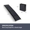65 Inch X 17.2 Inch Folding Dog Car Ramp, Portable Non Slip Pet Ramp Supports Up to 250 LBS for Medium Large Dogs, Suitable for Truck SUV Indoor Outdo
